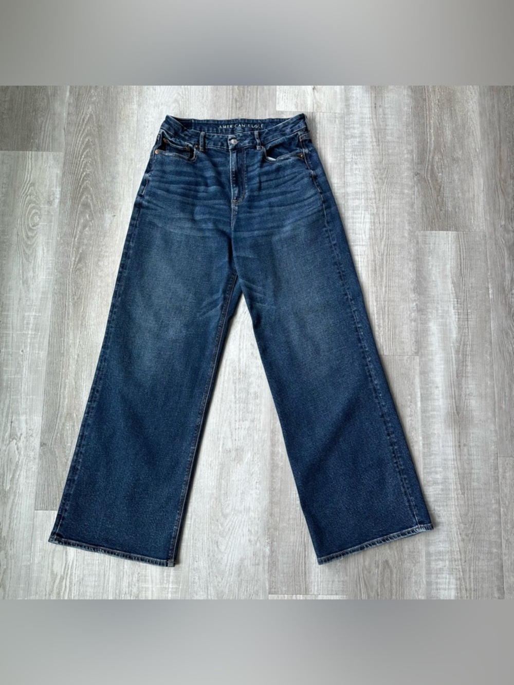 American Eagle Curvy Super High Rise Baggy Wide Leg Jeans